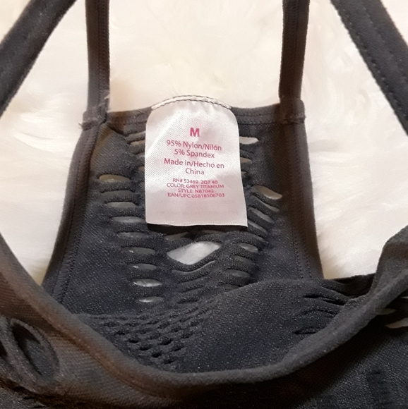 Gray Triangle Strappy Bralettes - Picture 6 of 8